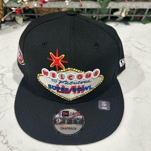 San Francisco 49ers New Era Super Bowl LVIII Tarmac 9FIFTY Snapback Hat - Black